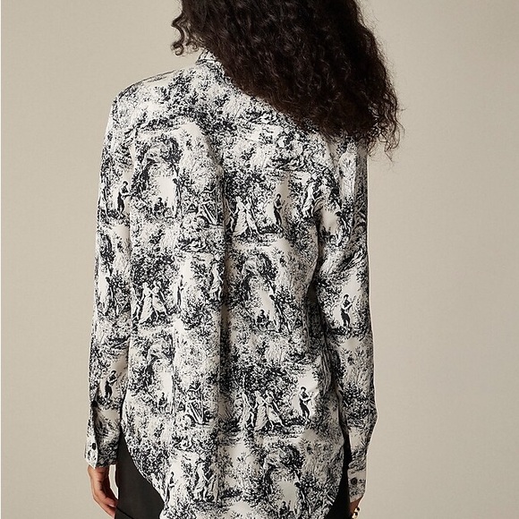 JCREW Drapey toile-print shirt - Picture 3 of 5